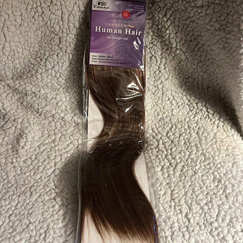 Vienna premium human hair weft 14”